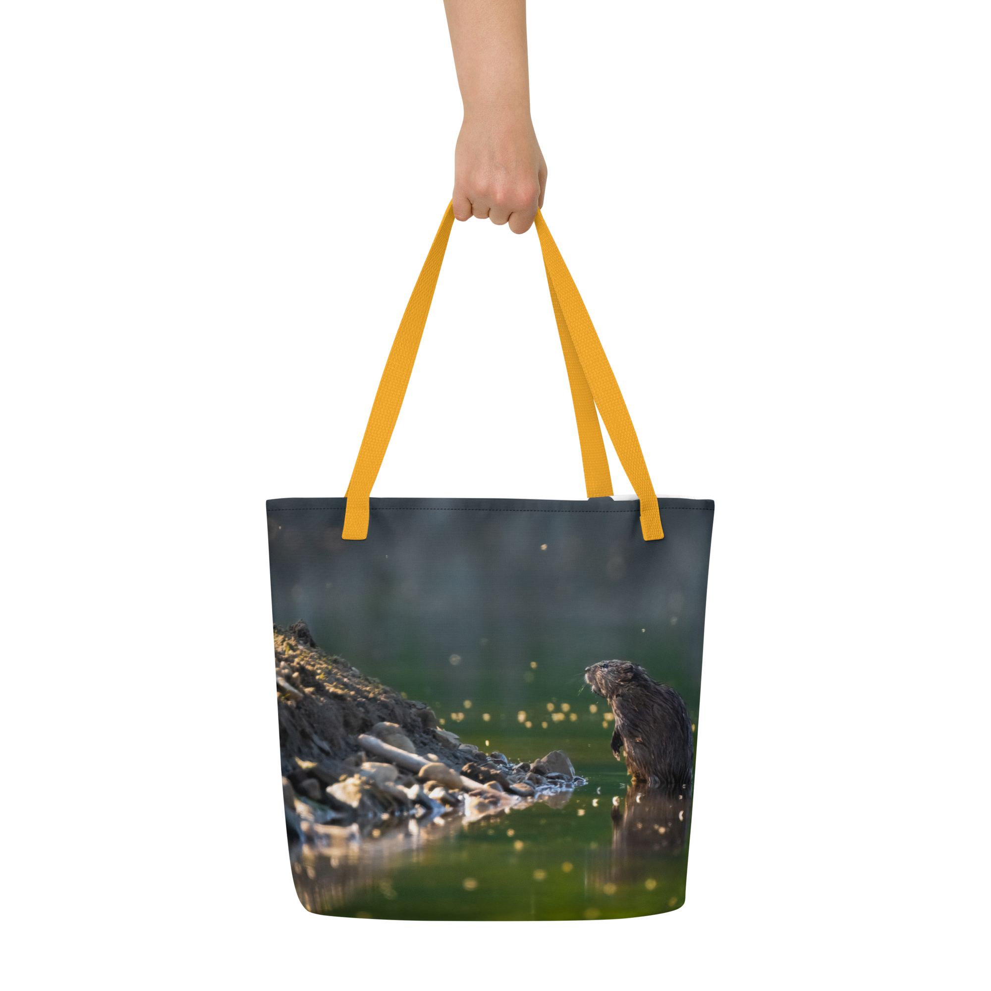 Muskrat All-Over Print Large Tote Bag - The Overland Diaries
