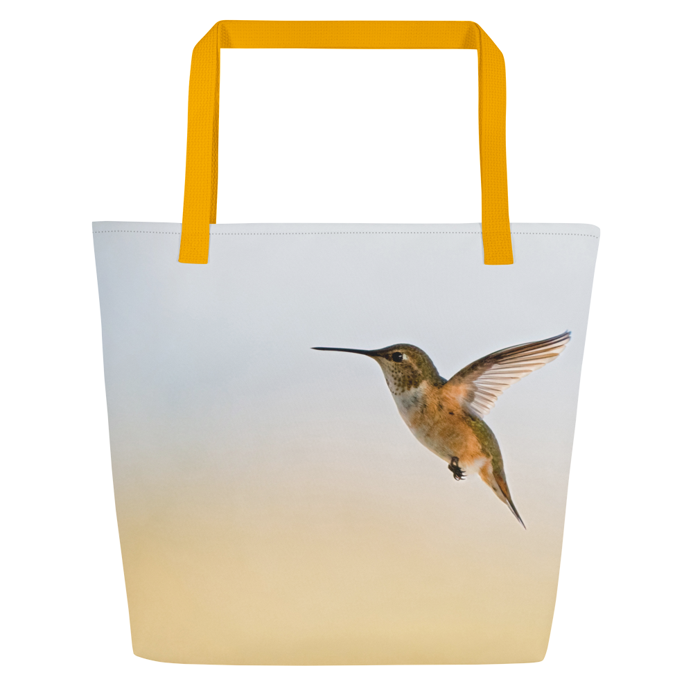 Hummingbird All-Over Print Large Tote Bag - The Overland Diaries