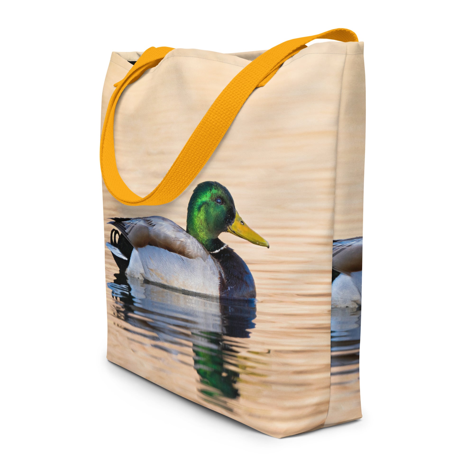 Mallard Duck All-Over Print Large Tote Bag - The Overland Diaries