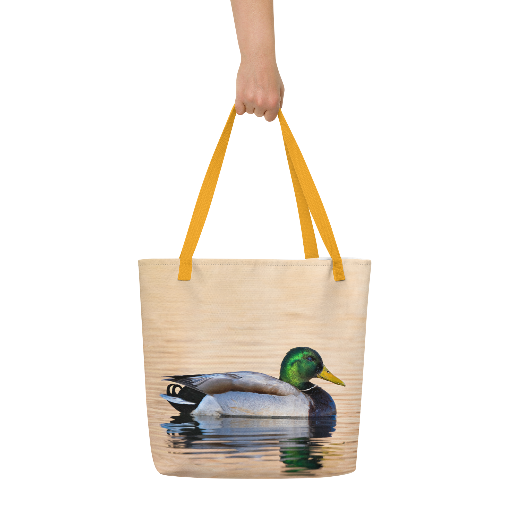 Mallard Duck All-Over Print Large Tote Bag - The Overland Diaries