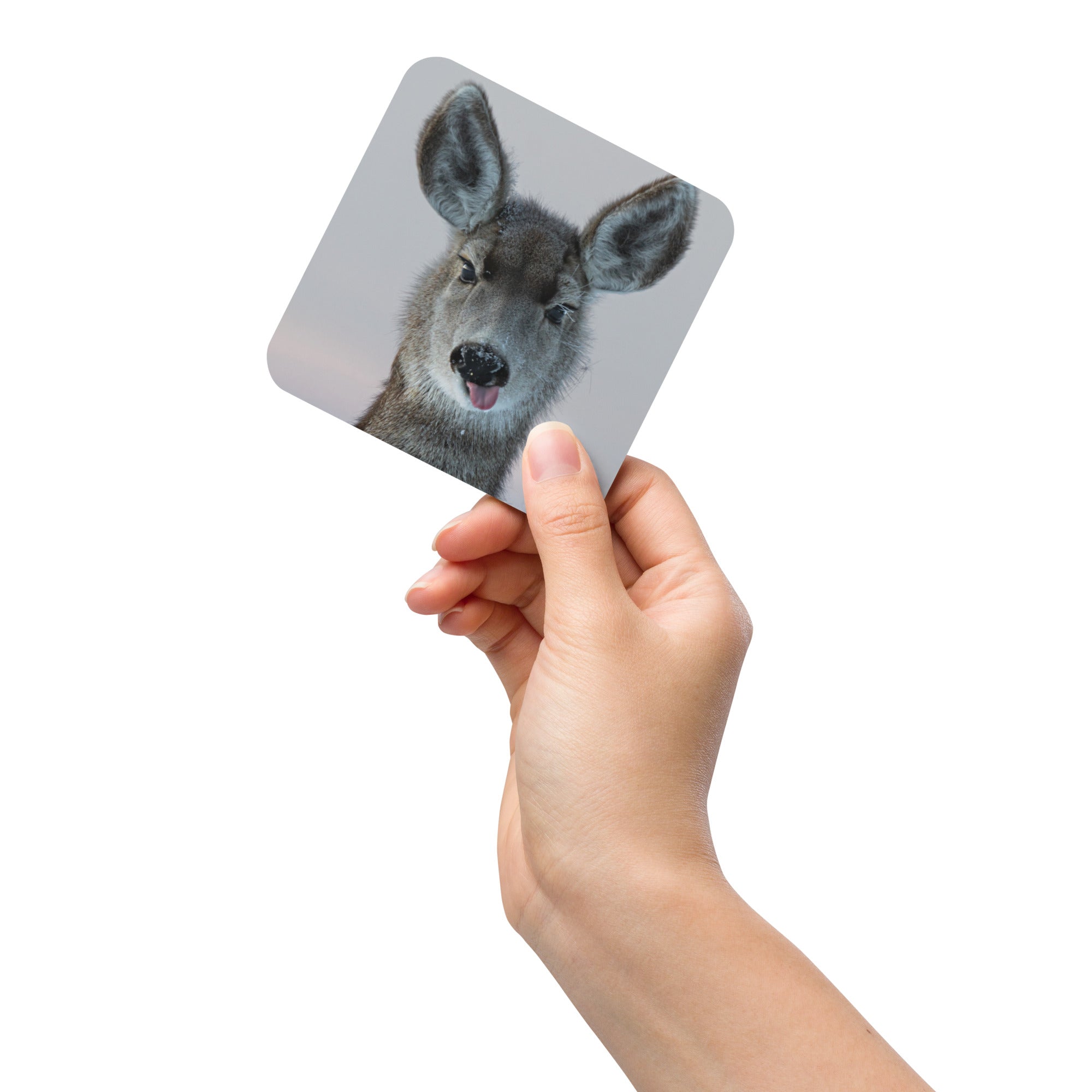 Deer Funny Face Cork-Back Coaster - The Overland Diaries