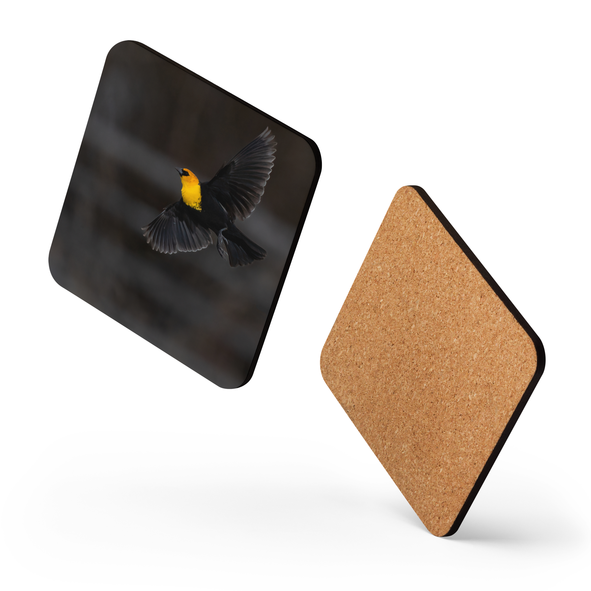 Flying Yellow Head Cork-back Coaster - The Overland Diaries