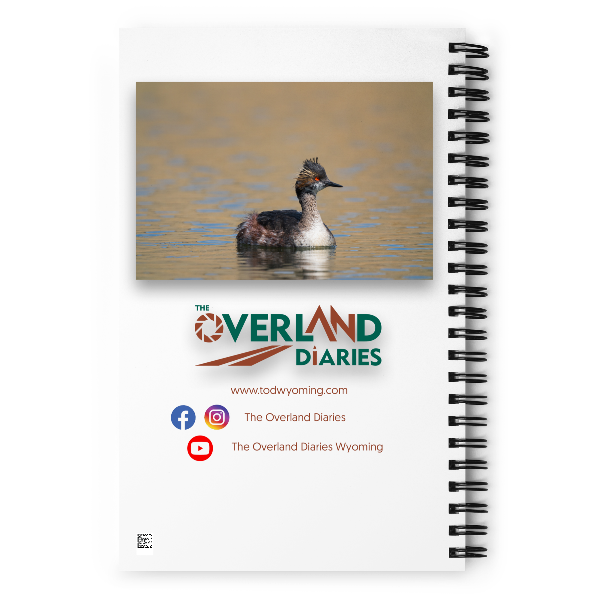 Eared Grebe Spiral Notebook - The Overland Diaries