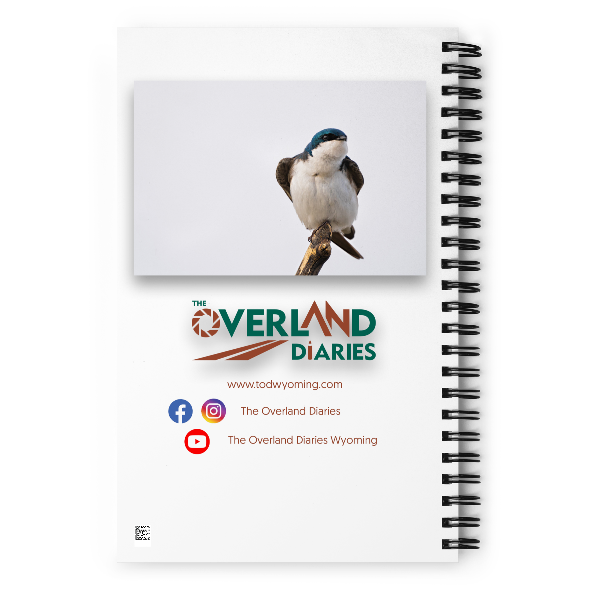 Tree Swallow Spiral Notebook - The Overland Diaries