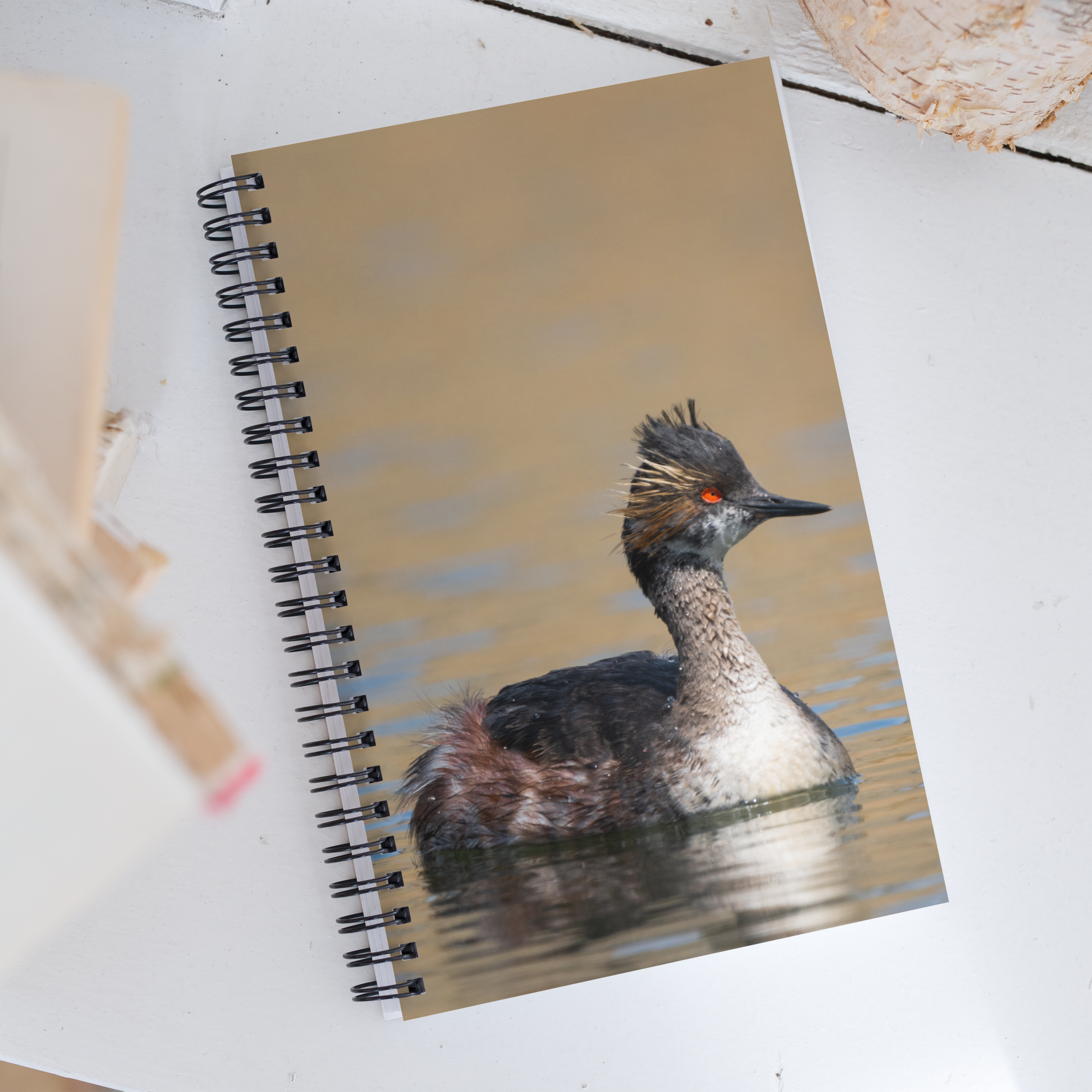 Eared Grebe Spiral Notebook - The Overland Diaries