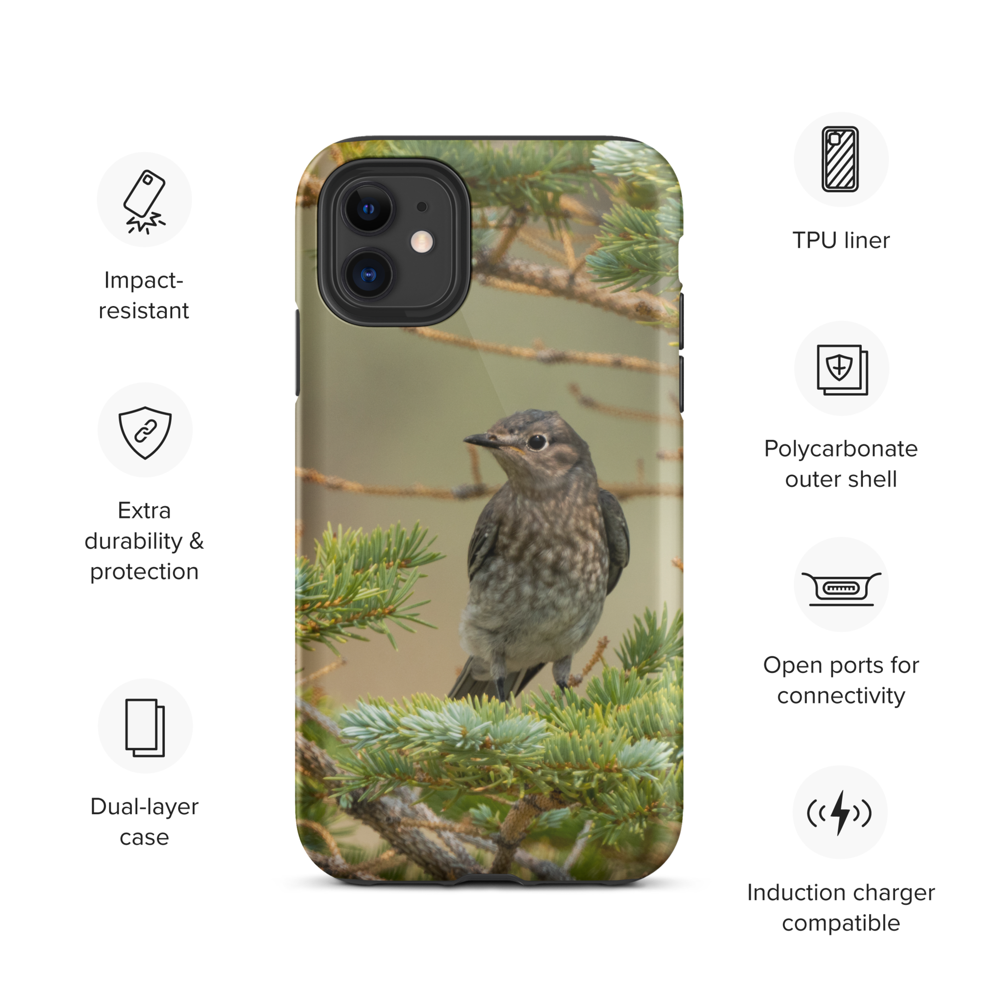 Female Mountain Bluebird Tough Case for iPhone® - The Overland Diaries