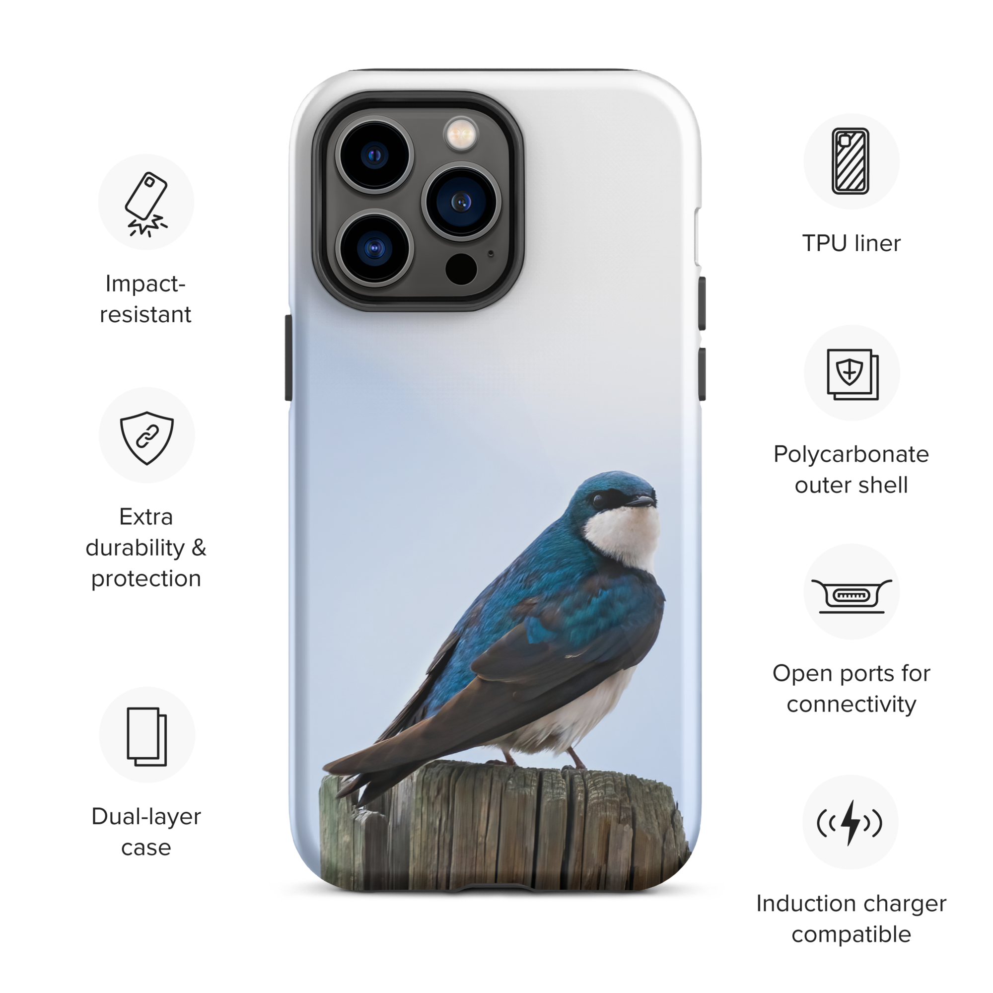 Tree Swallow Tough Case for iPhone® - The Overland Diaries