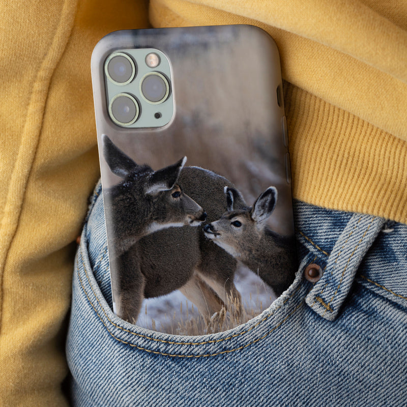 Mamma Deer Kissing Baby Deer Tough Case for iPhone®