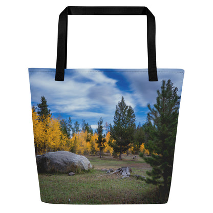 Fall in Wyoming All-Over Print Large Tote Bag