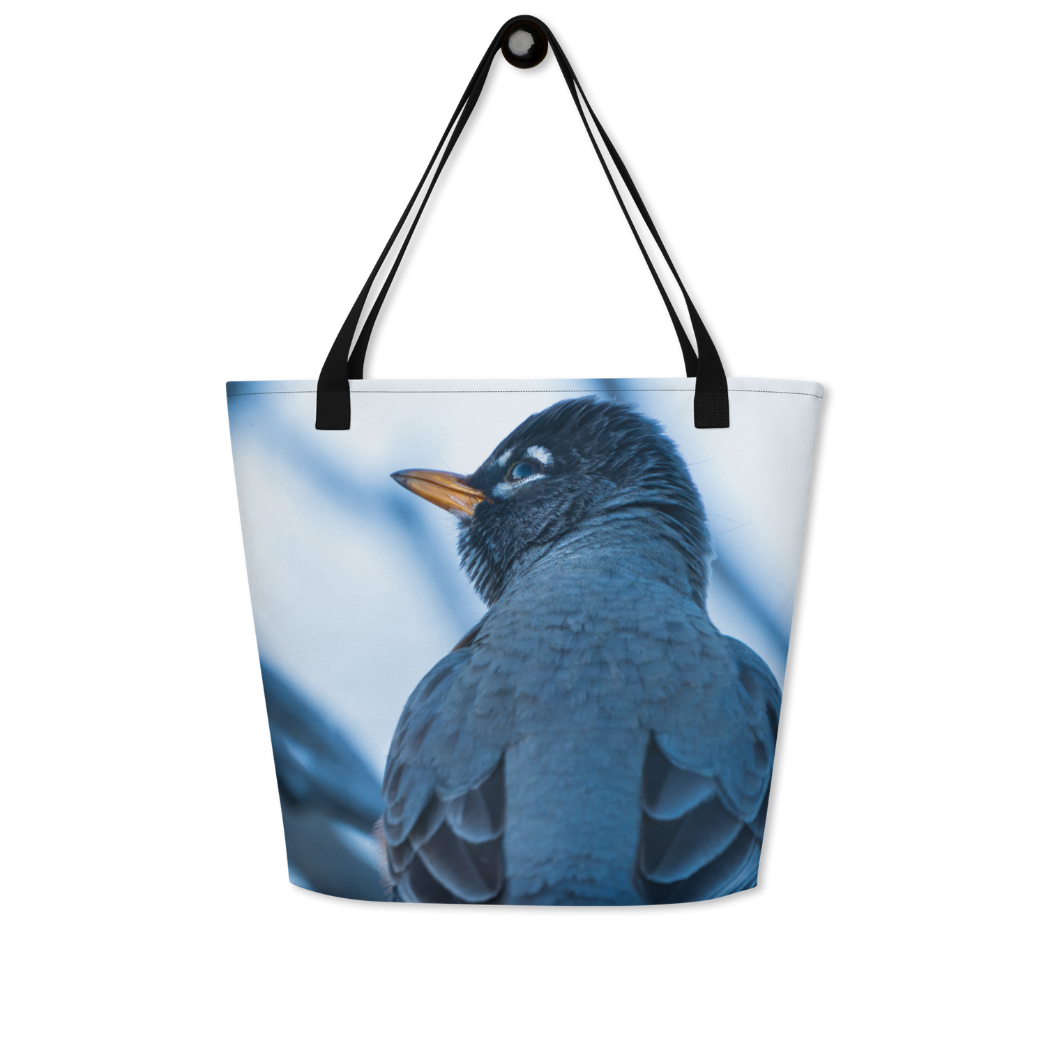 Robin All-Over Print Large Tote Bag