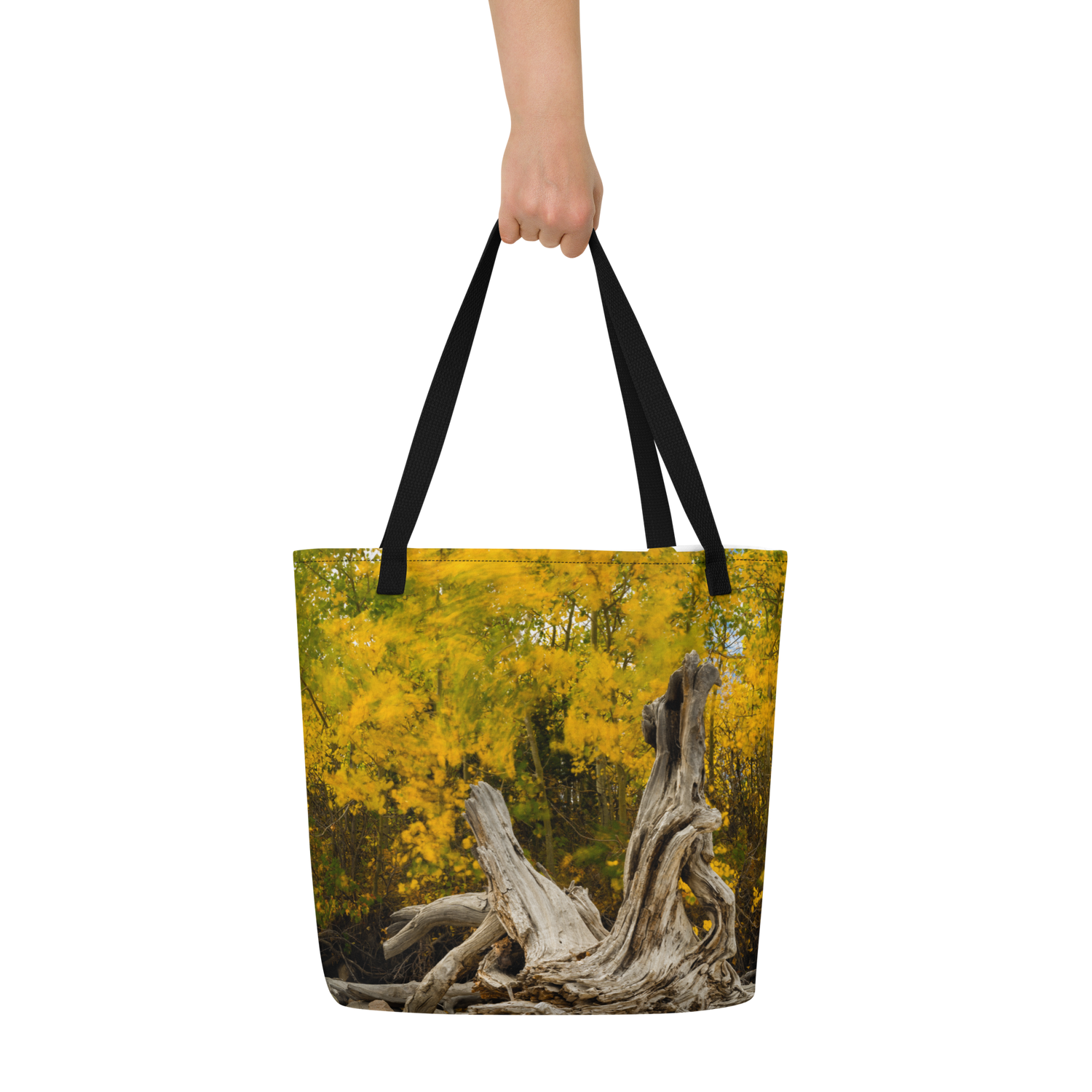 Wyoming in the Fall  All-Over Print Large Tote Bag