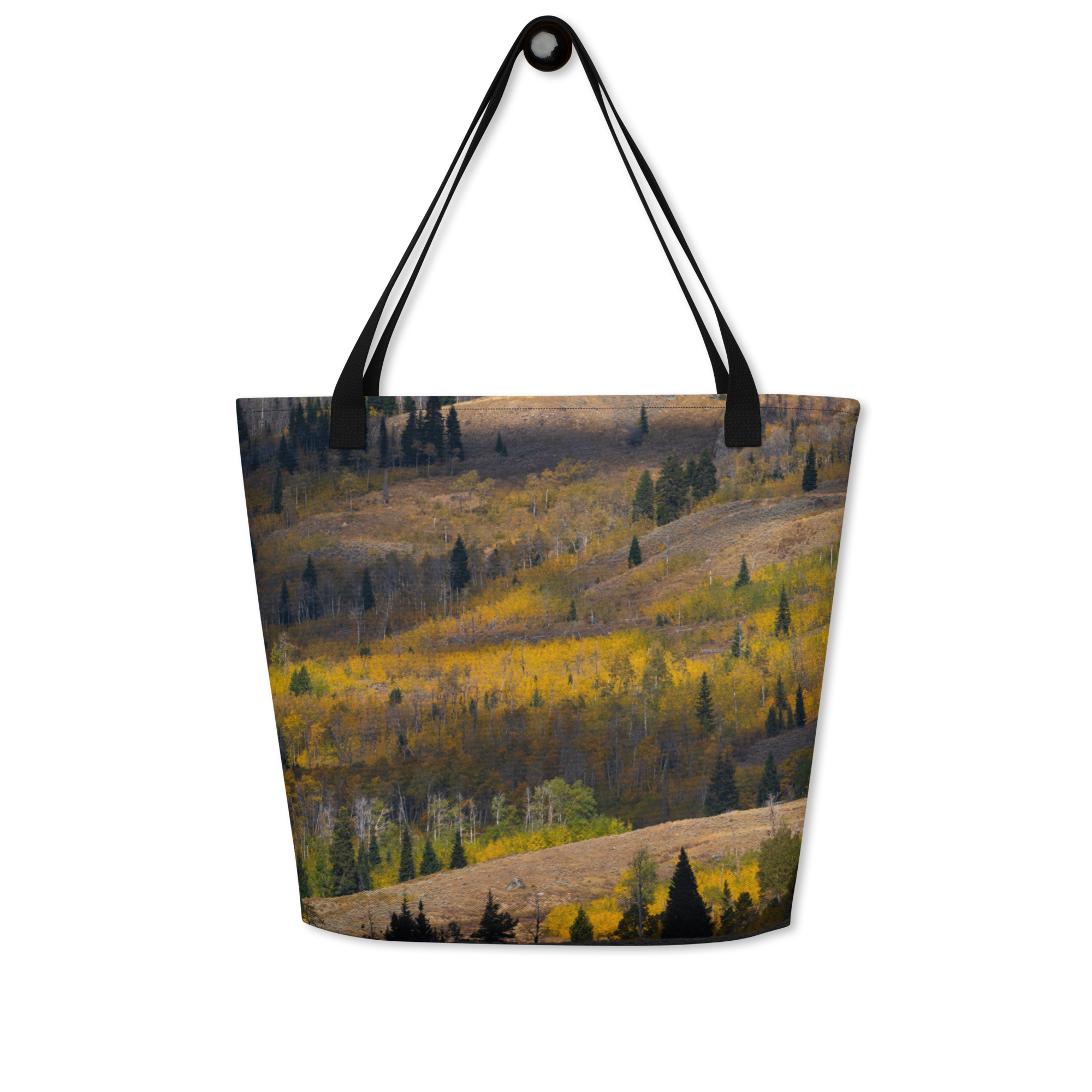 Aspens in the Fall All-Over Print Large Tote Bag