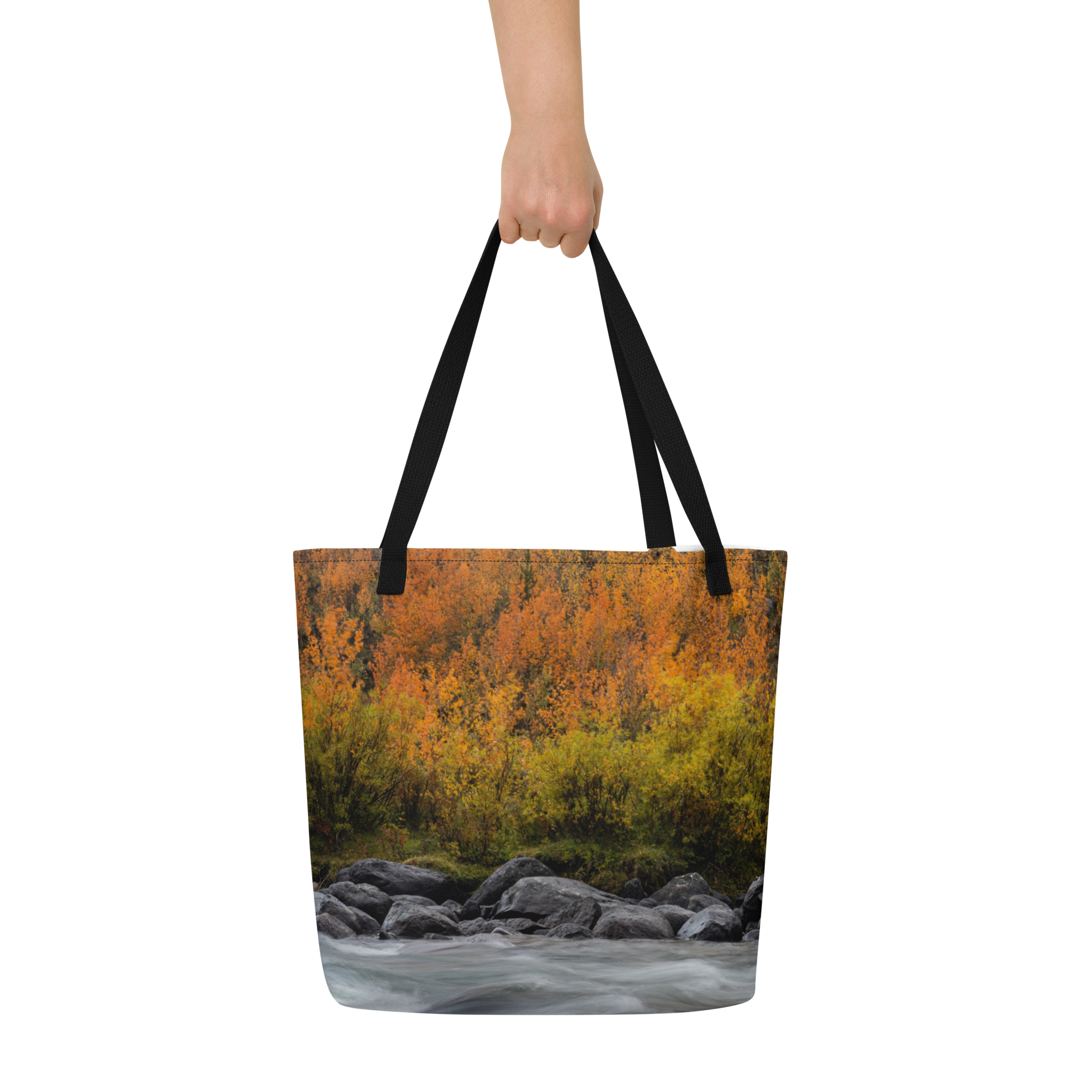 Green River, Wyoming in the Fall All-Over Print Large Tote Bag