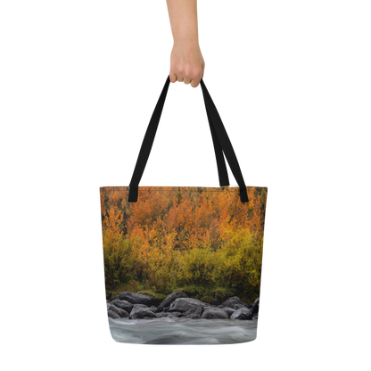 Green River, Wyoming in the Fall All-Over Print Large Tote Bag