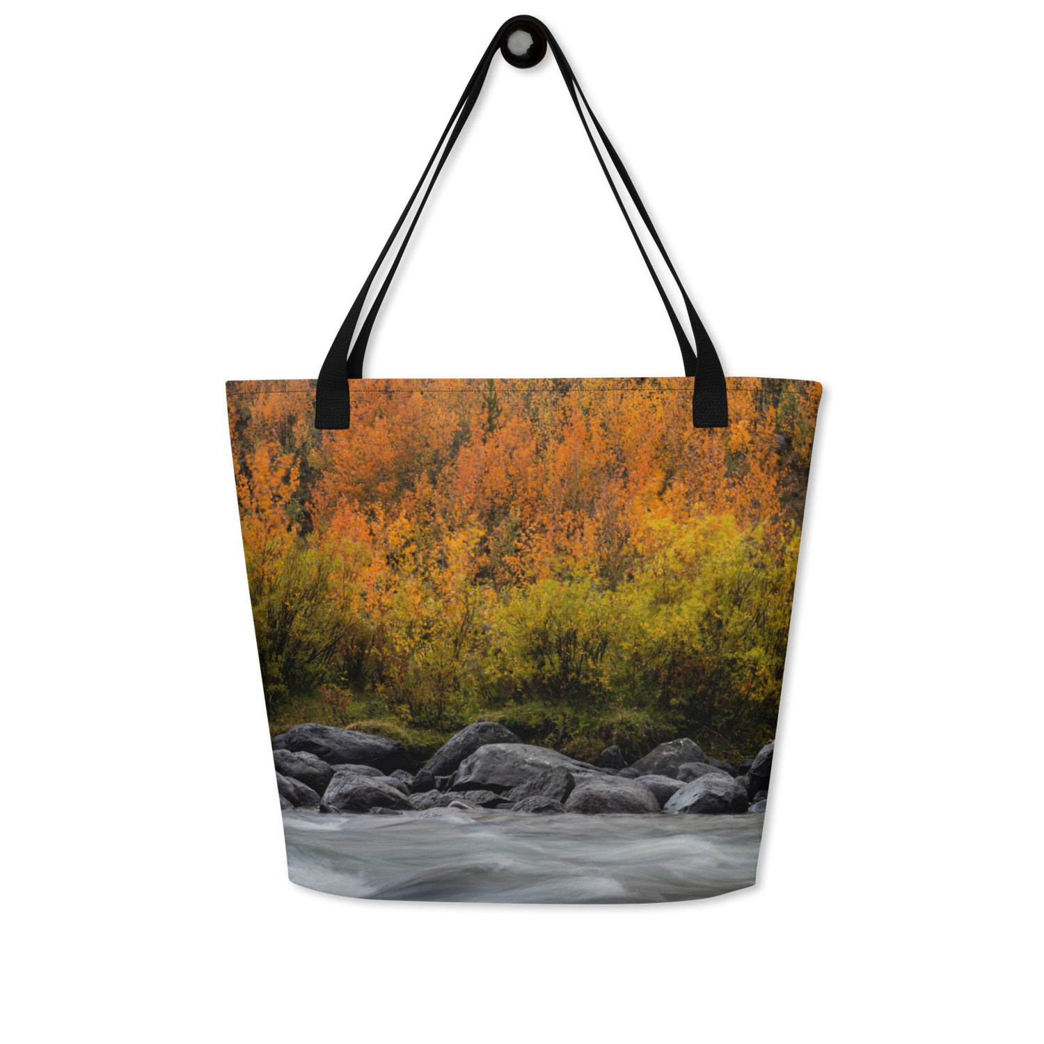 Green River, Wyoming in the Fall All-Over Print Large Tote Bag