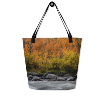 Green River, Wyoming in the Fall All-Over Print Large Tote Bag