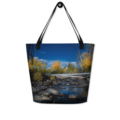 Aspens in the Fall All-Over Print Large Tote Bag