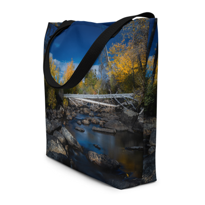 Aspens in the Fall All-Over Print Large Tote Bag