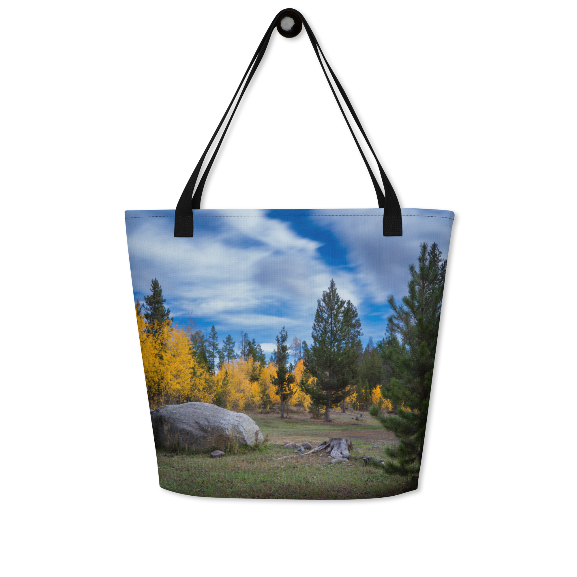 Fall in Wyoming All-Over Print Large Tote Bag