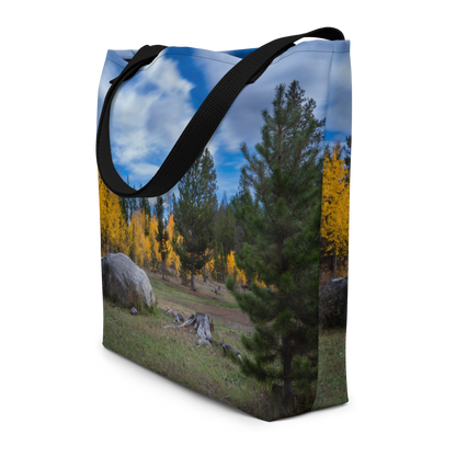 Fall in Wyoming All-Over Print Large Tote Bag