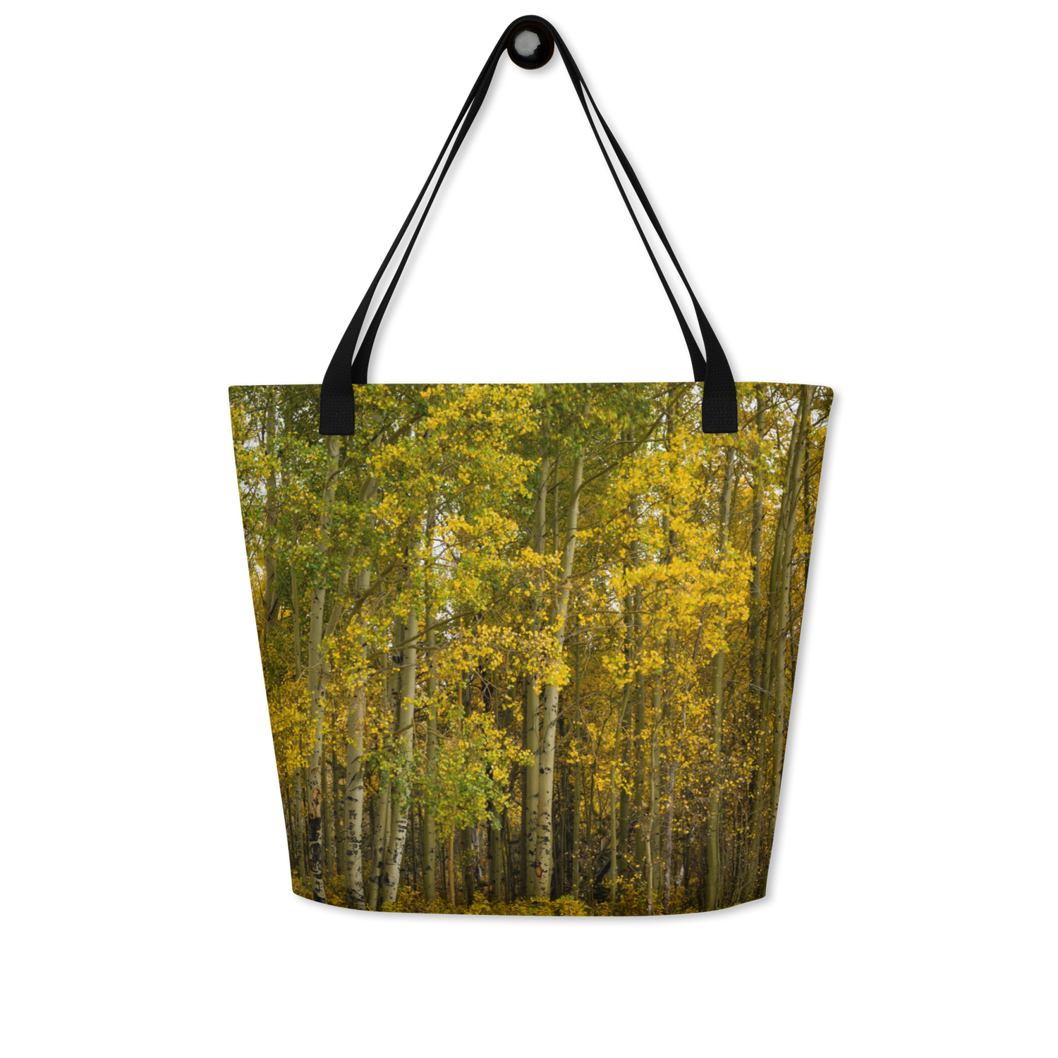 Aspens in the Fall All-Over Print Large Tote Bag