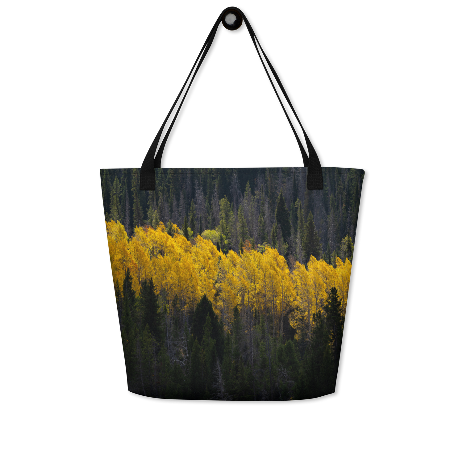 Aspens in the Fall All-Over Print Large Tote Bag