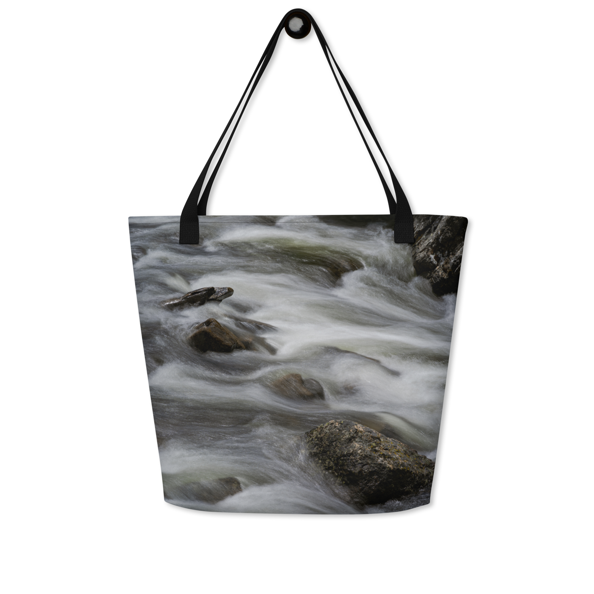 Creek All-Over Print Large Tote Bag