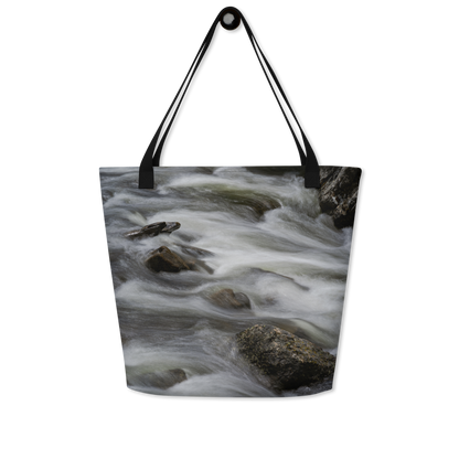 Creek All-Over Print Large Tote Bag