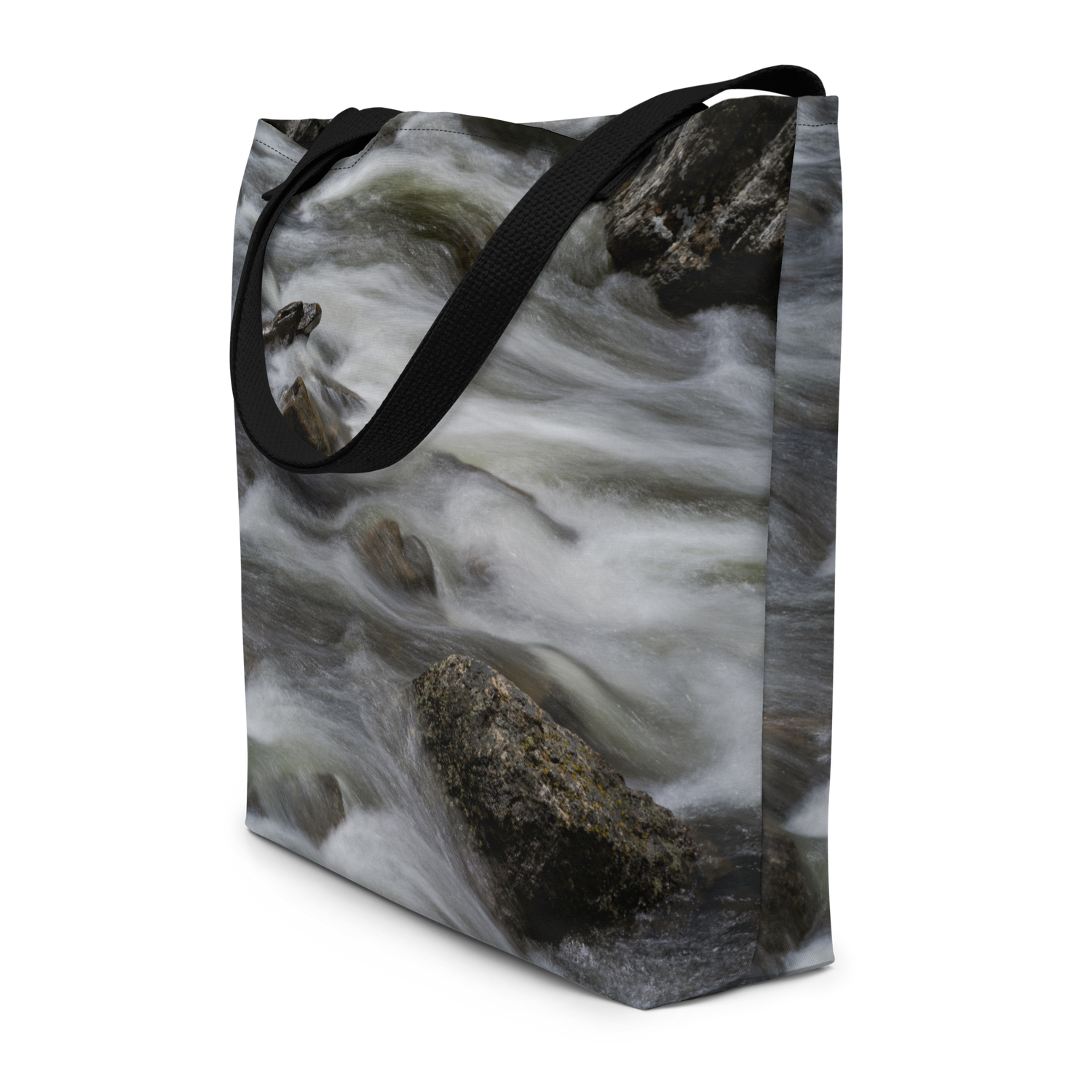 Creek All-Over Print Large Tote Bag