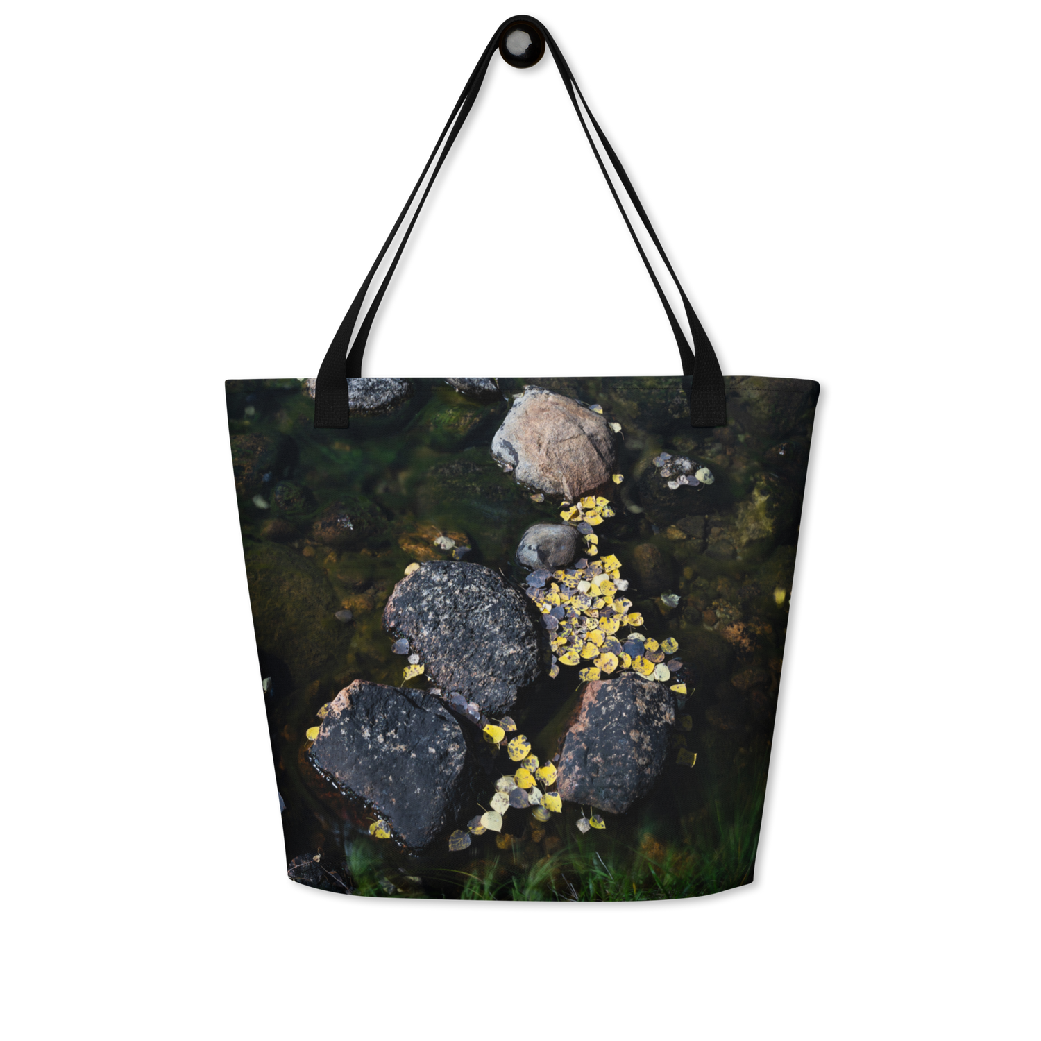 Fall Leaves All-Over Print Large Tote Bag