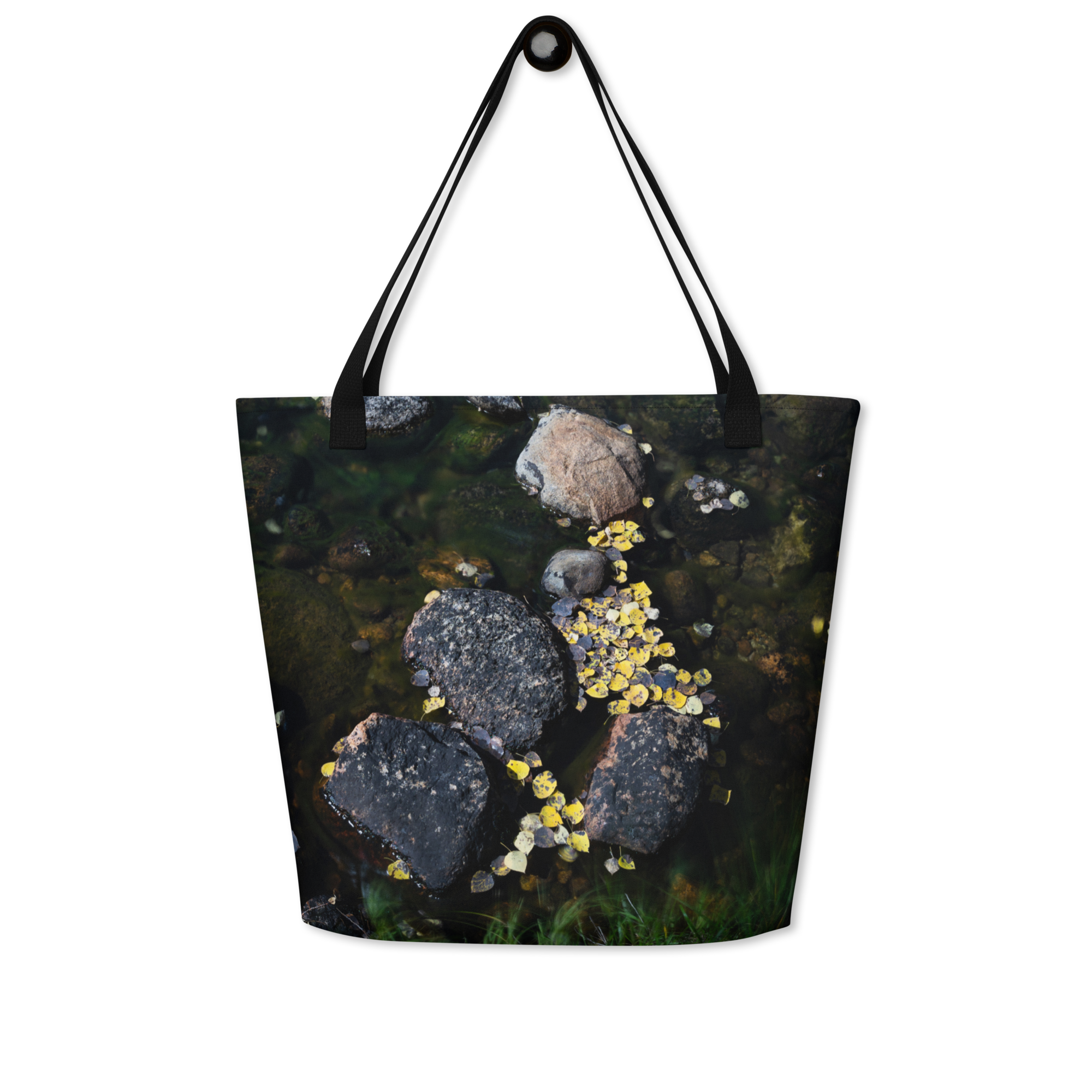 Fall Leaves All-Over Print Large Tote Bag