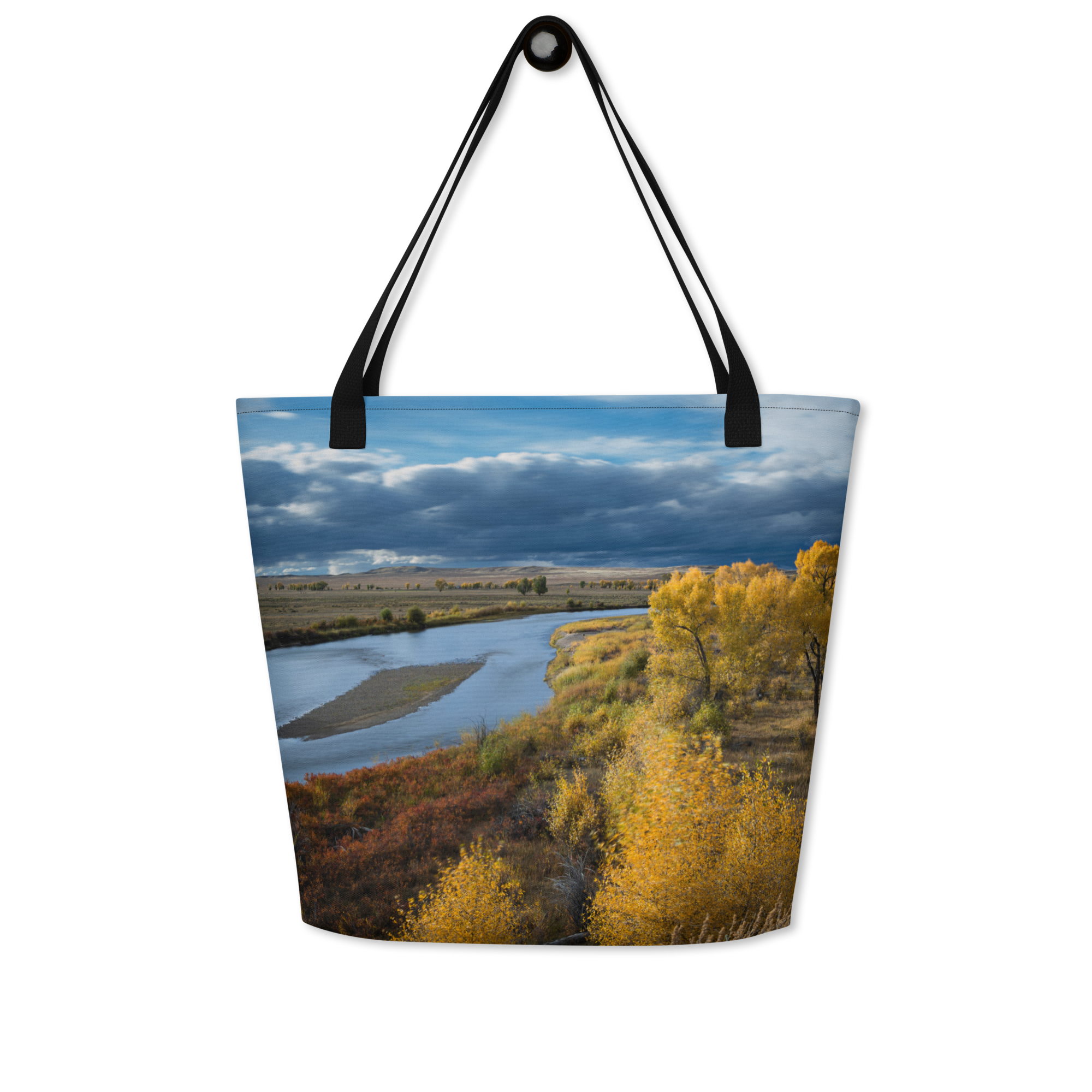 Fall Landscape All-Over Print Large Tote Bag