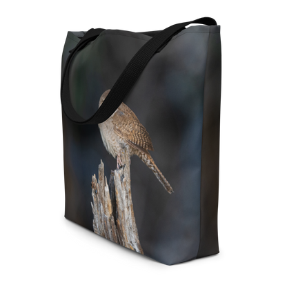 Wren All-Over Print Large Tote Bag