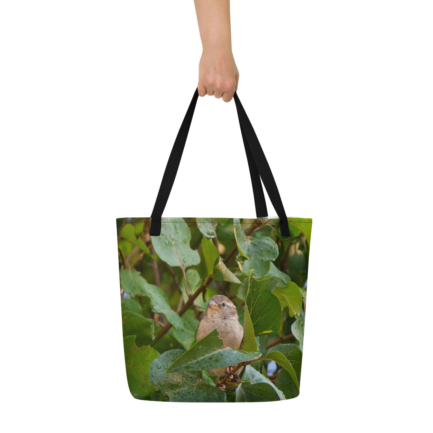 Common Sparrow  Large Tote Bag