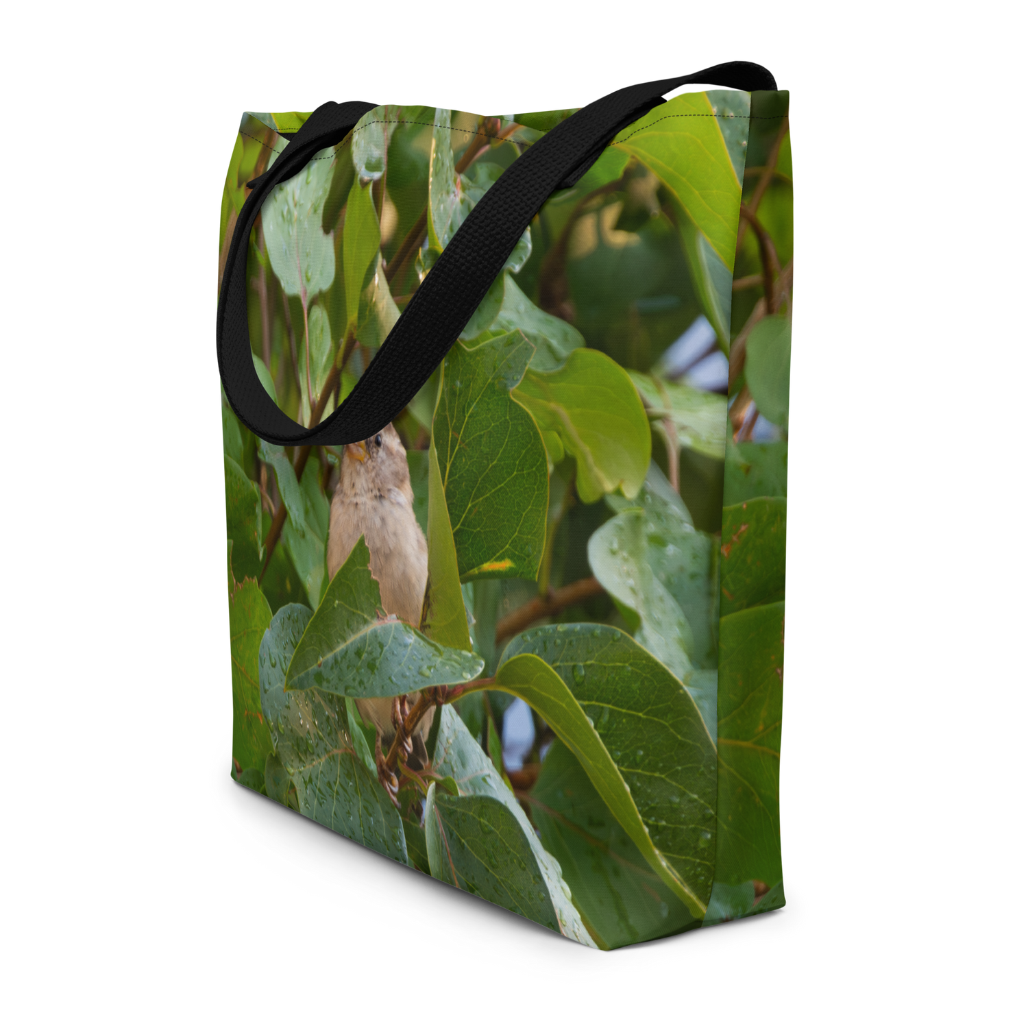 Common Sparrow  Large Tote Bag