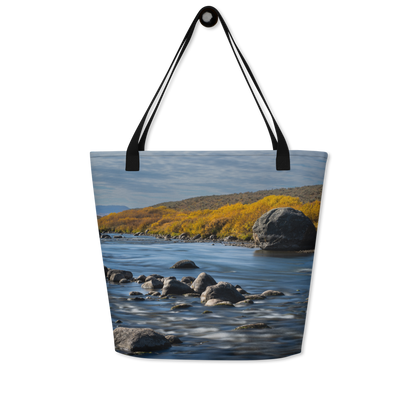 Fall Scenery Large Tote Bag