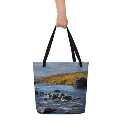 Fall Scenery Large Tote Bag
