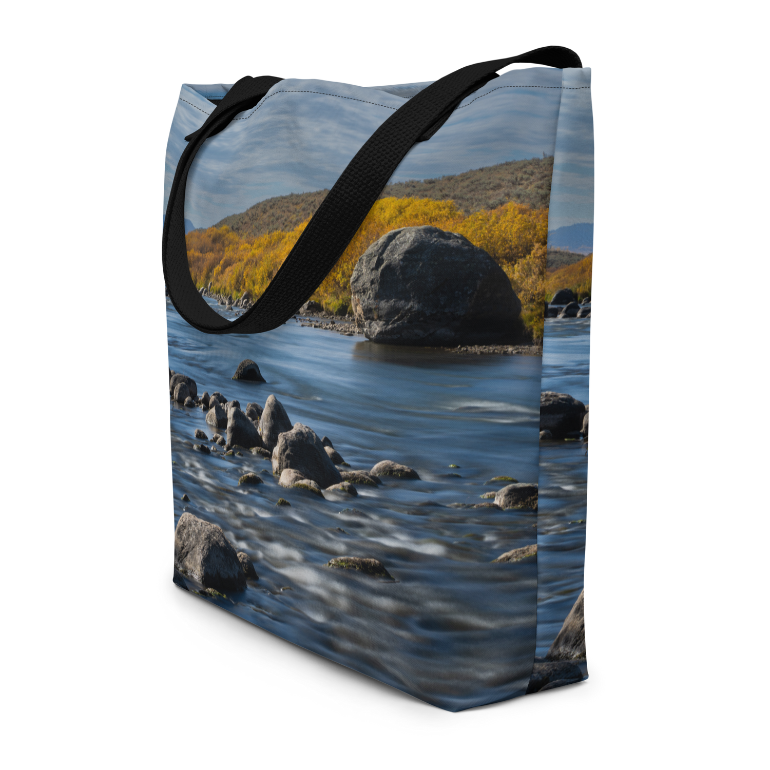 Fall Scenery Large Tote Bag