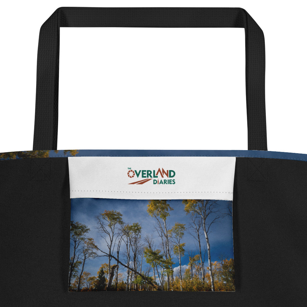 Aspens in the Fall All-Over Print Large Tote Bag