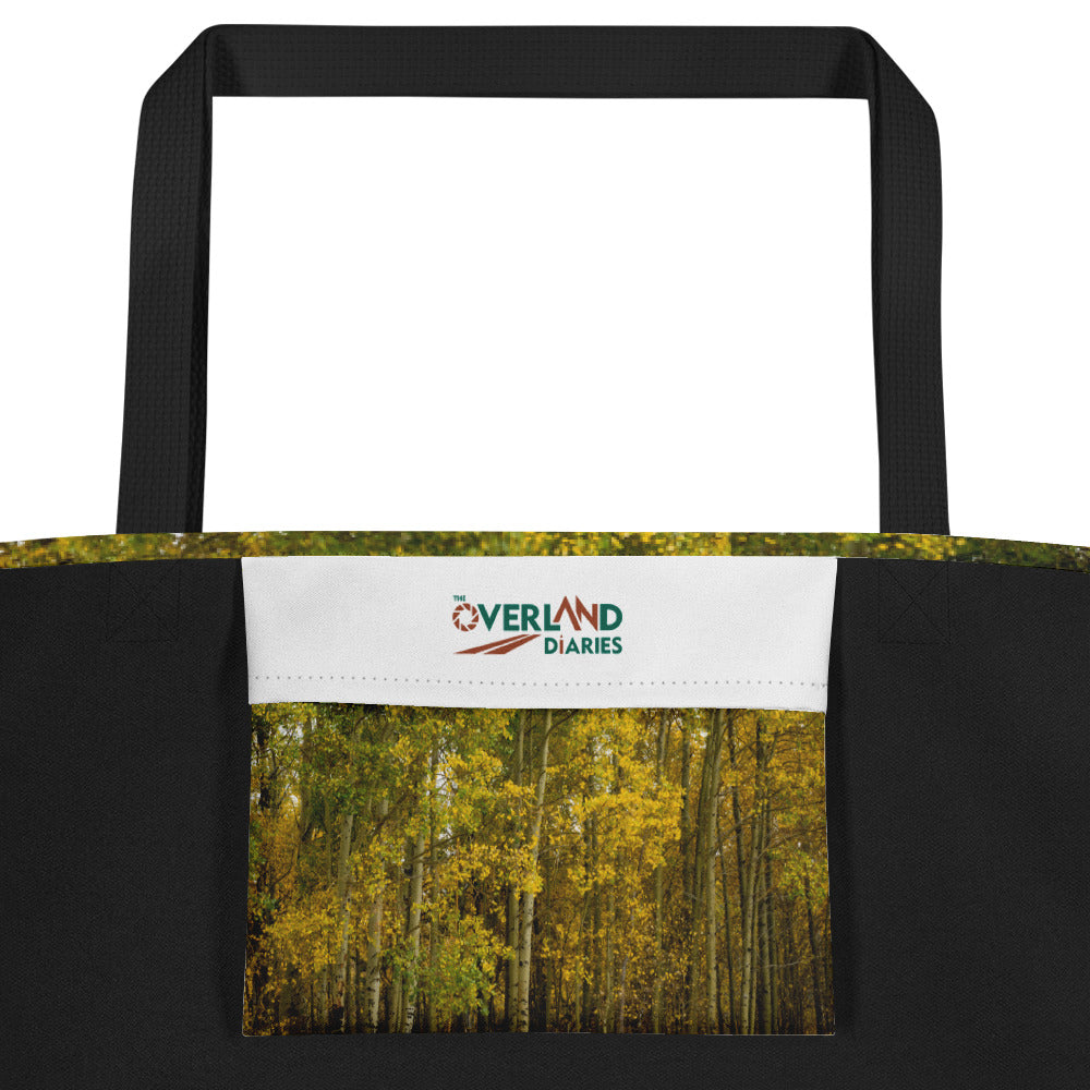 Aspens in the Fall All-Over Print Large Tote Bag