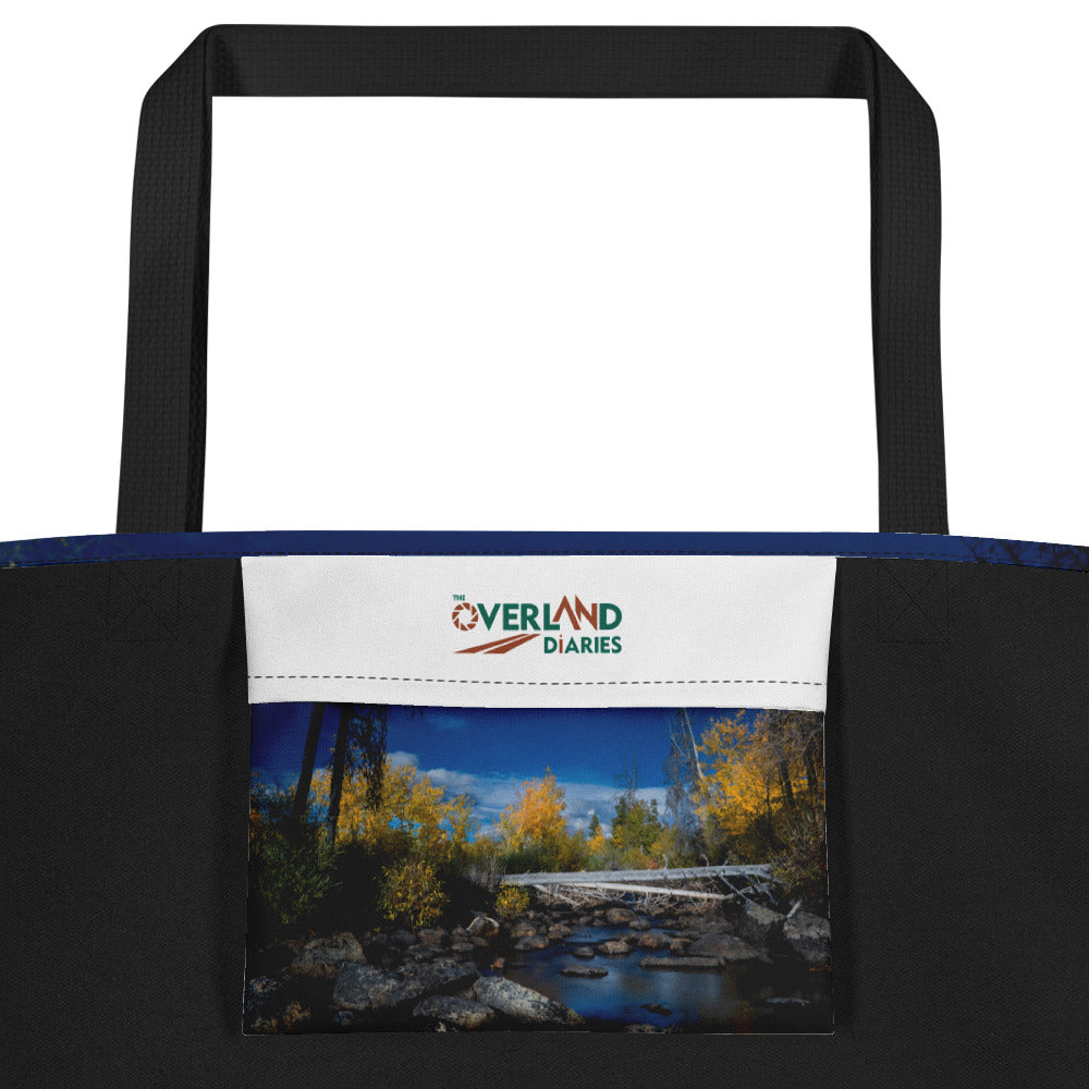 Aspens in the Fall All-Over Print Large Tote Bag