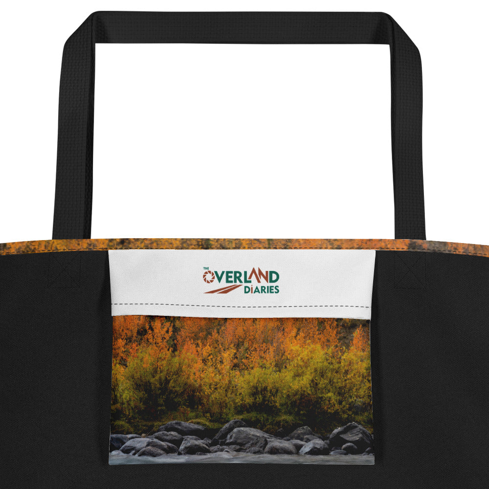 Green River, Wyoming in the Fall All-Over Print Large Tote Bag