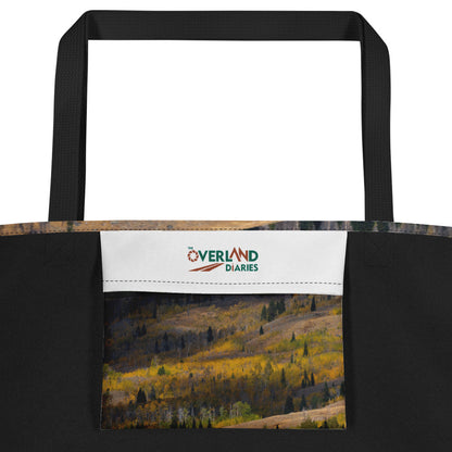 Aspens in the Fall All-Over Print Large Tote Bag