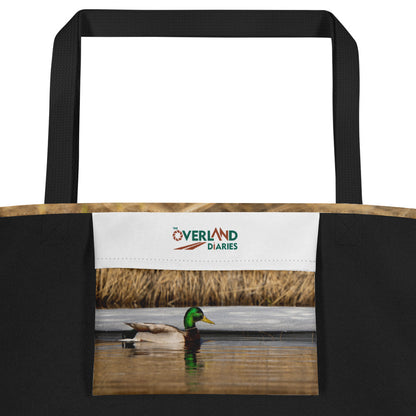 Mallard Duck All-Over Print Large Tote Bag
