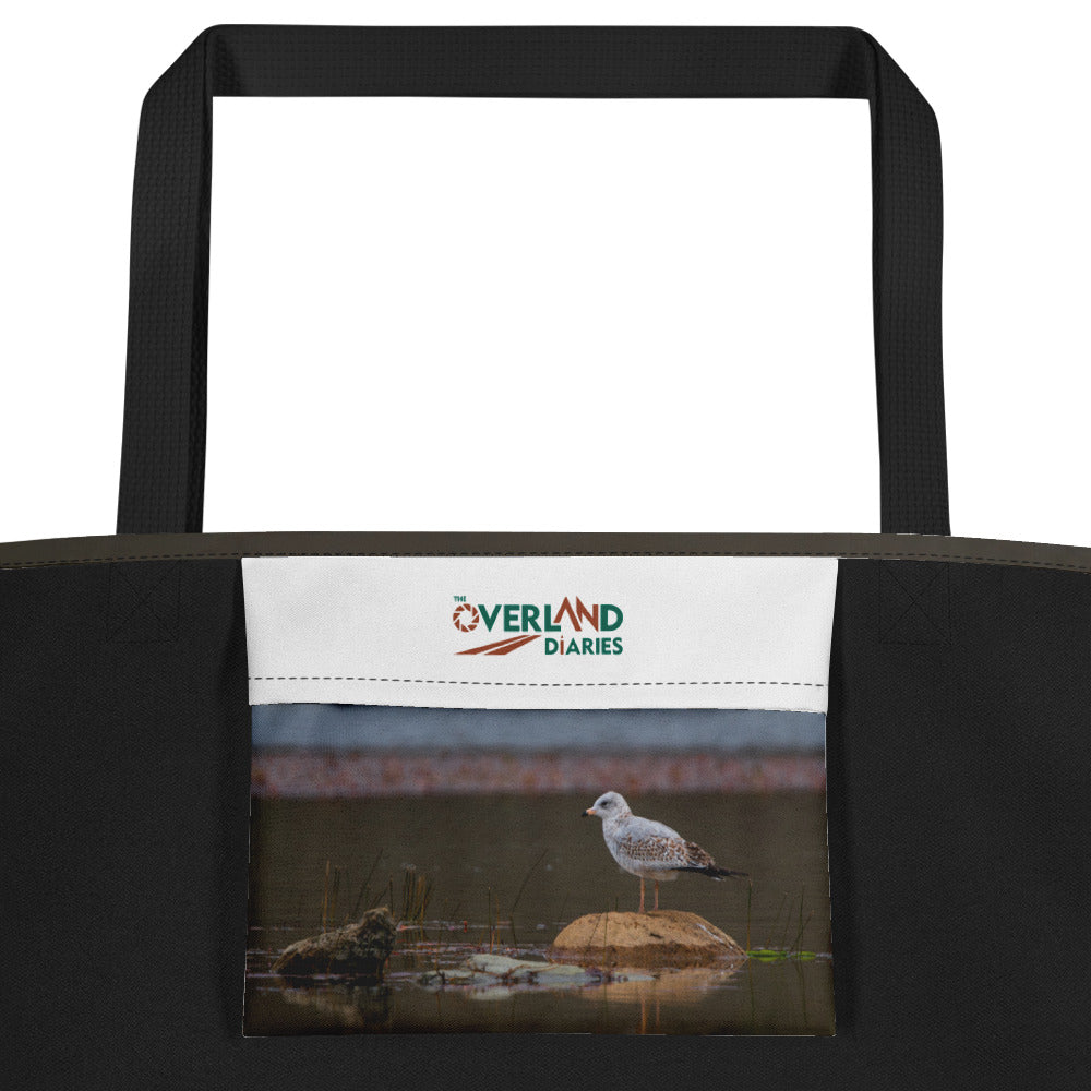 Ring Billed Seagull All-Over Print Large Tote Bag