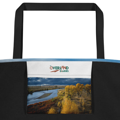 Fall Landscape All-Over Print Large Tote Bag