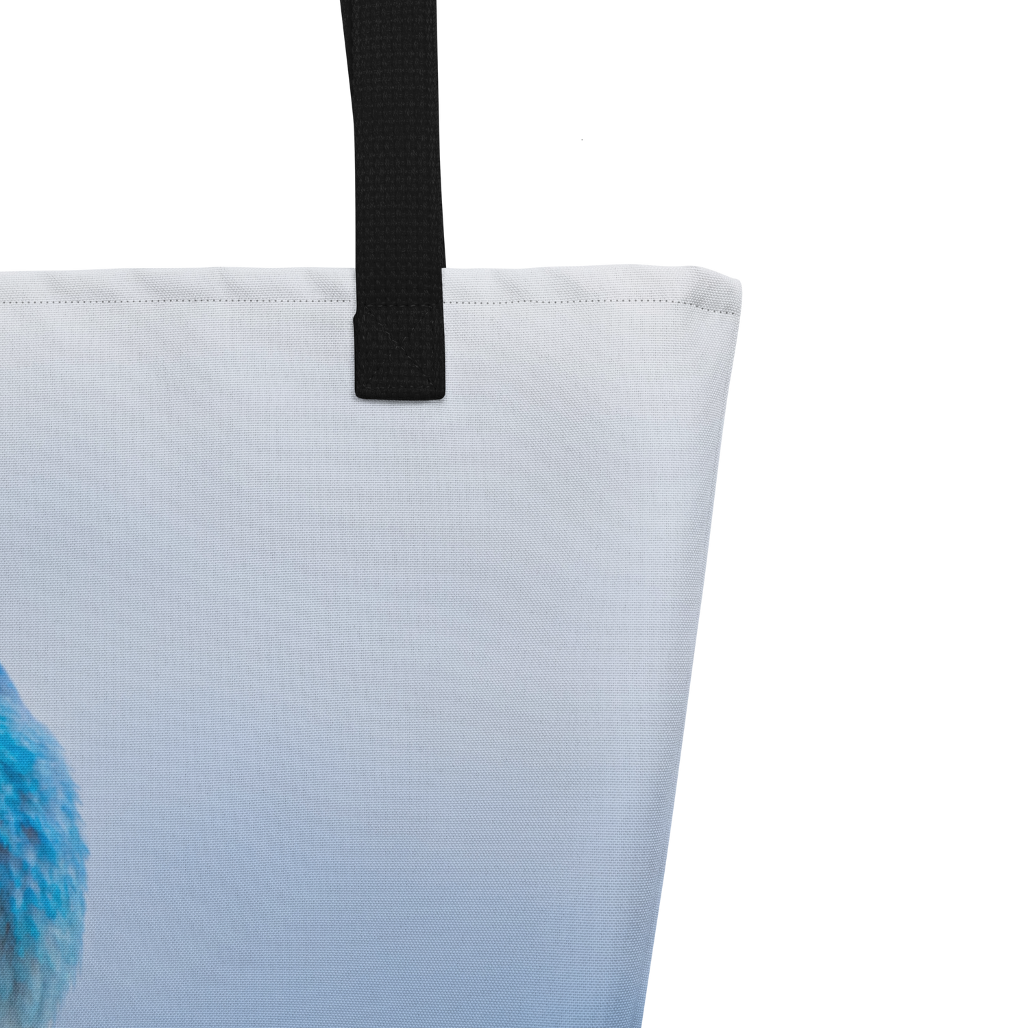 Mountain Bluebird All-Over Print Large Tote Bag