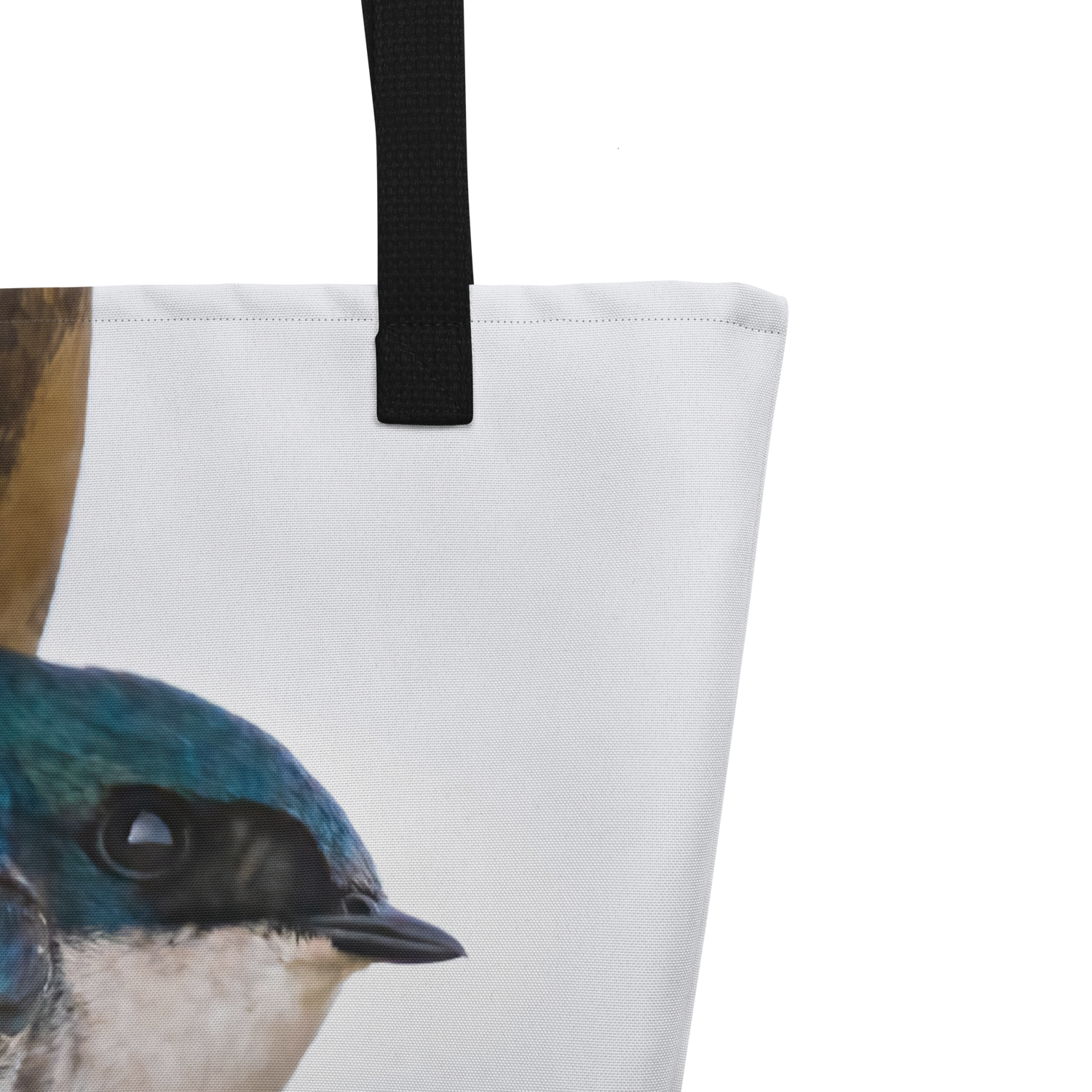 Tree Swallow All-Over Print Large Tote Bag