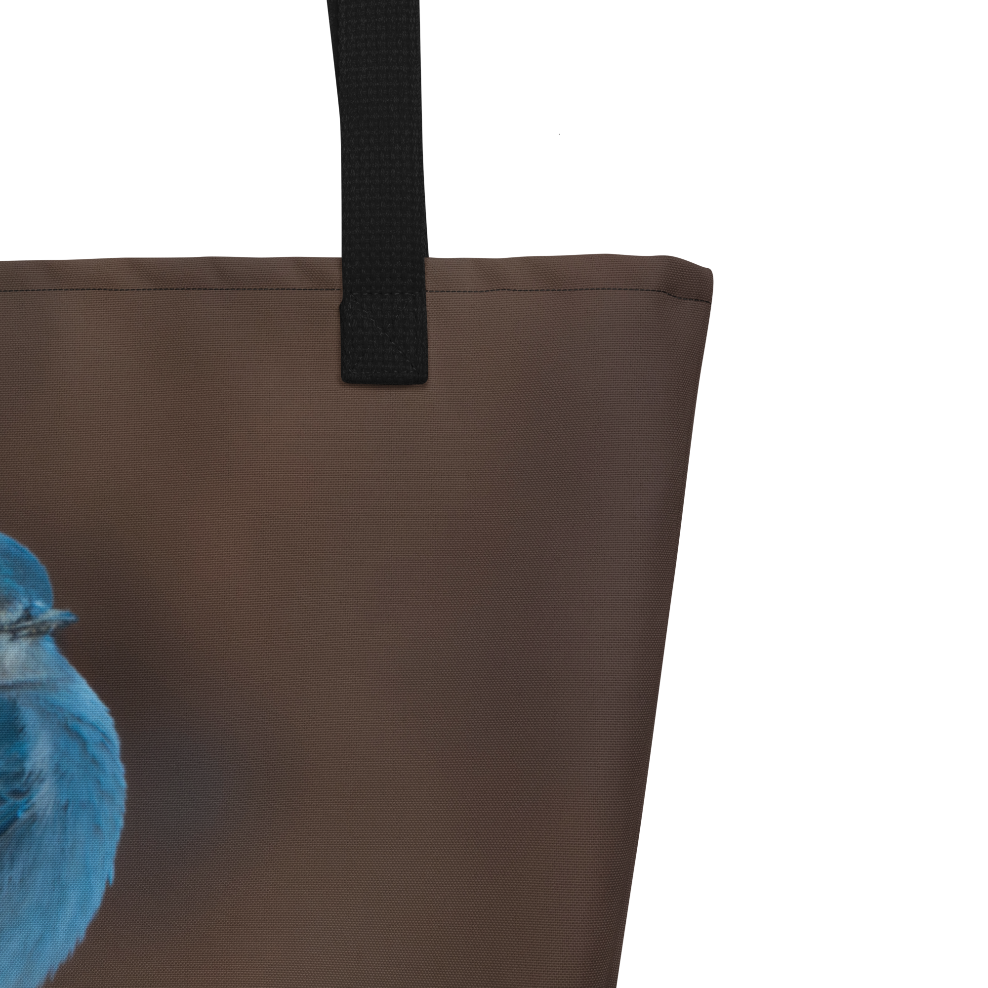 Mountain Bluebird All-Over Print Large Tote Bag