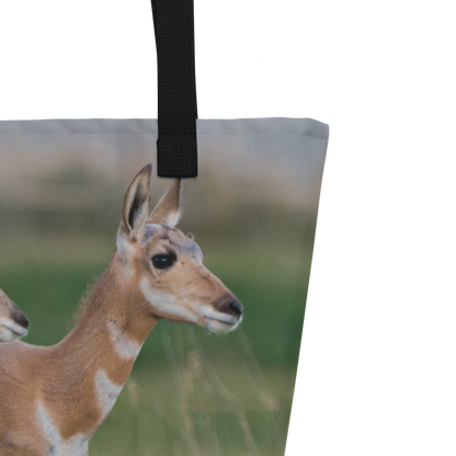 Pronghorn All-Over Print Large Tote Bag